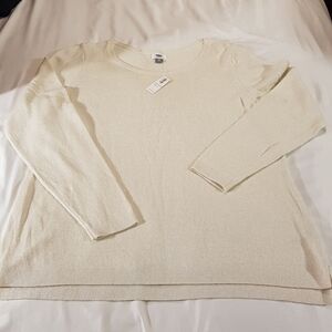 Old Navy women's size XXL cream sweater New